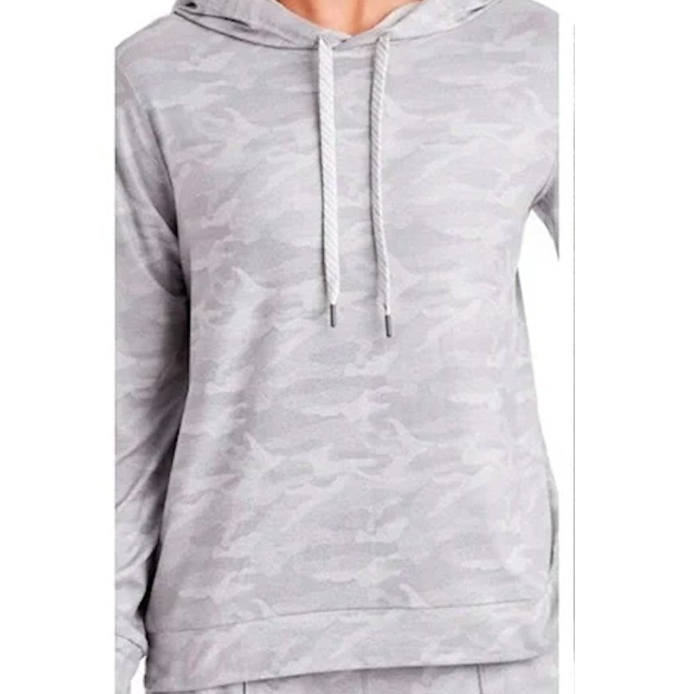 Member's Mark Ladies Favorite Soft Pullover Hoodie Gray Camo